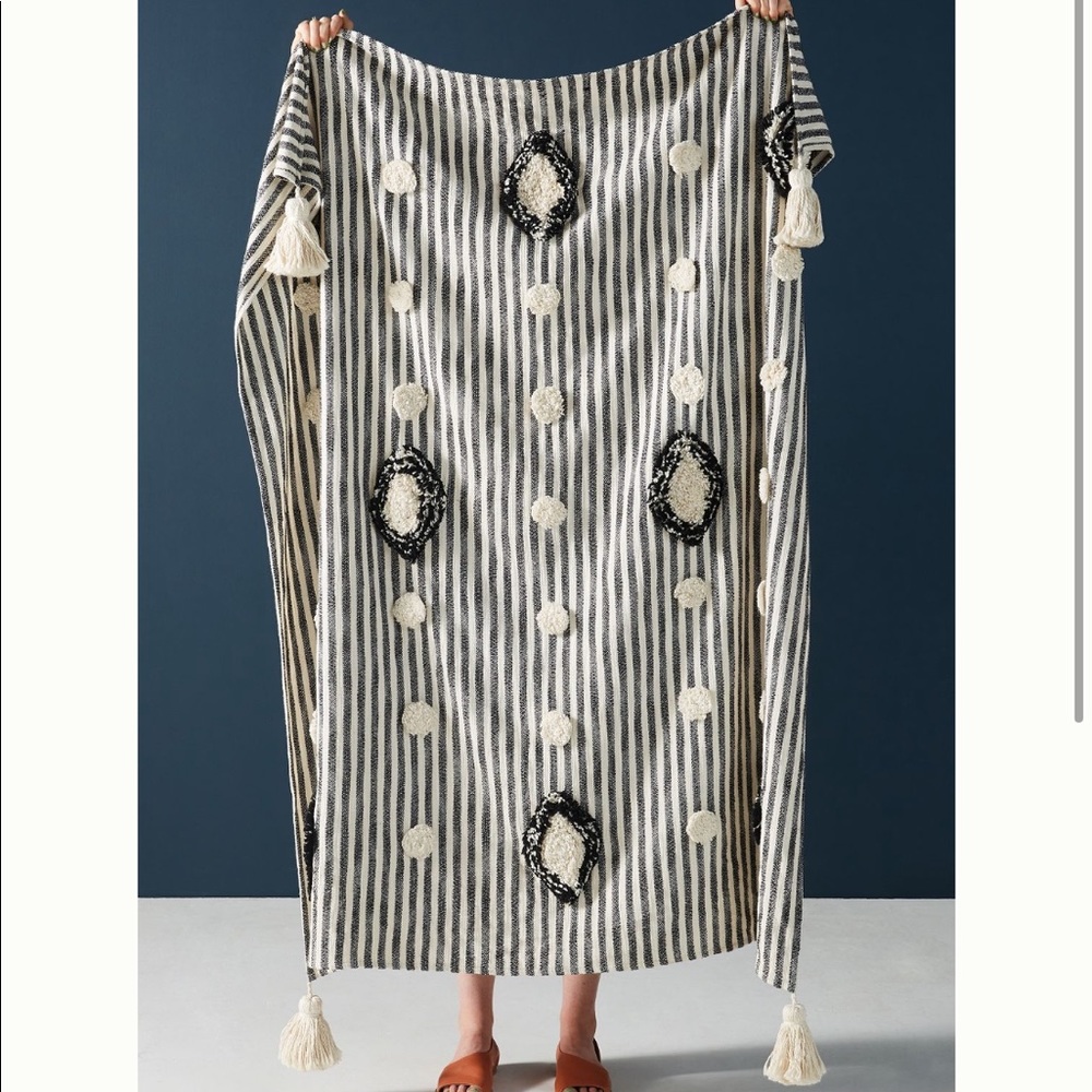 Anthropologie Tufted Mila Throw Blanket - Picture 1 of 5